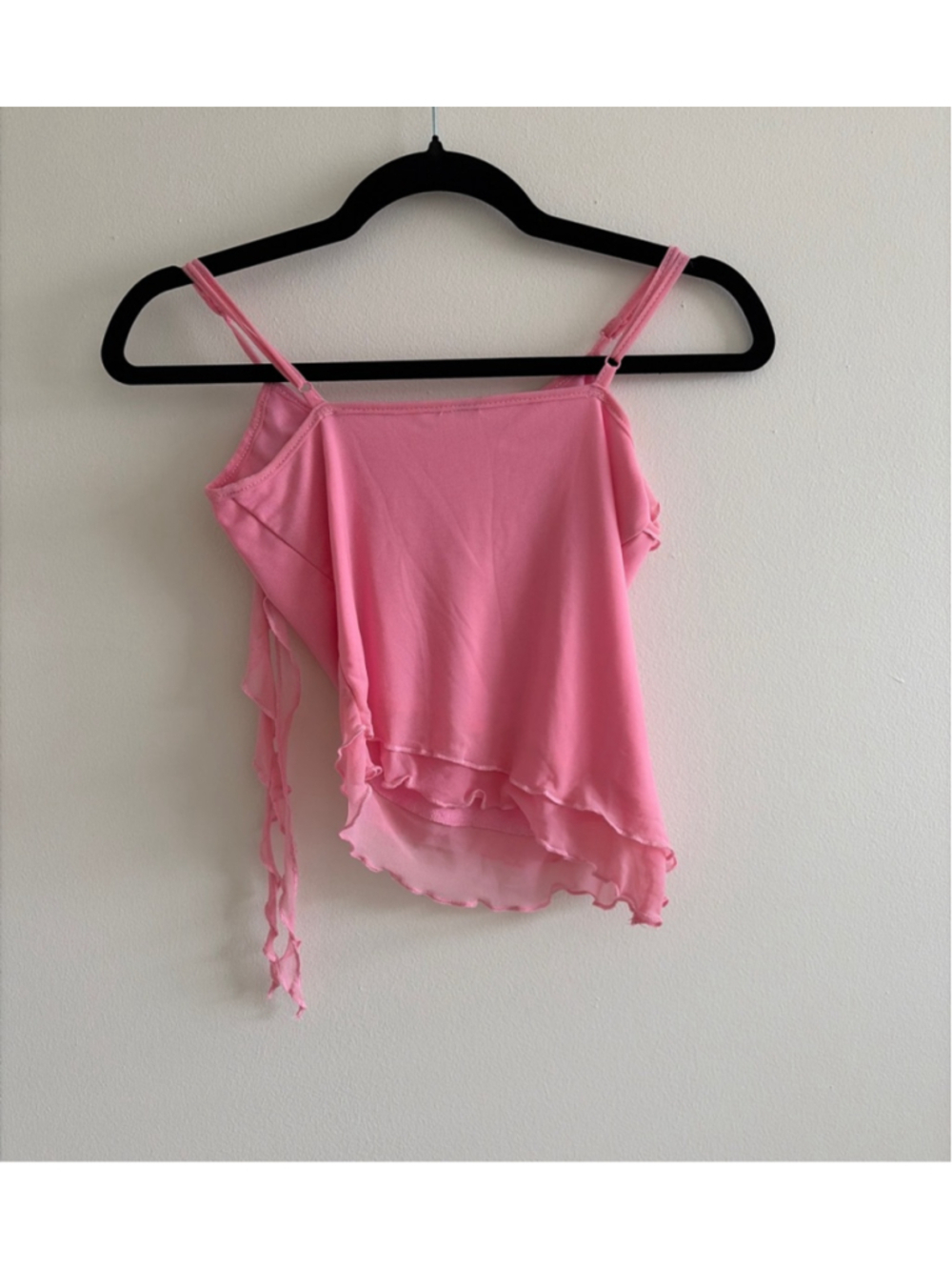 Women's Garage Pink Ruffled Camisole Top S - Picture 2 of 2